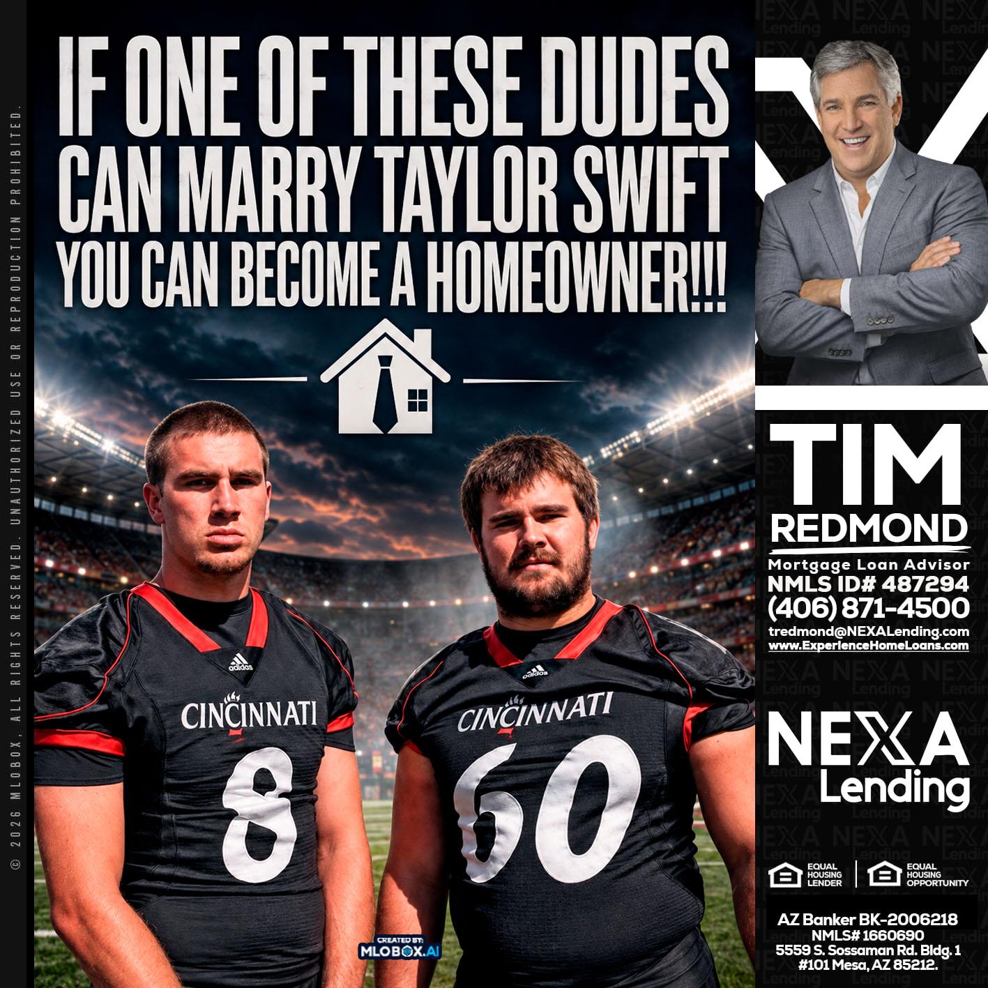 if one of these - Tim Redmond -31yr/Mortgage Expert<br />Branch Manager | LOS Coach<br />Mortgage Loan Advisor | NMLS 487294″ alt=”if one of these – Tim Redmond -31yr/Mortgage Expert<br />Branch Manager | LOS Coach<br />Mortgage Loan Advisor | NMLS 487294″ />Hi, my name is Tim Redmond. I’m a Loan Officer with NEXA Lending LLC., offering personalized mortgage solutions, fast customized quotes, great rates and service with integrity.</p>
<div class=